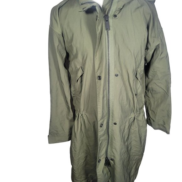 Everlane Women's The City Anorak Hooded Jacket Surplus Olive Green Size S - Picture 3 of 16